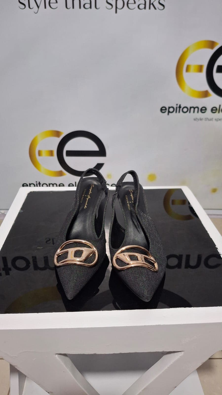 Diesel Denim Blue Heels